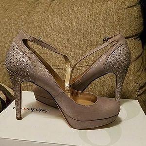 Gorgeous blush sparkly Style & Co heels NIB